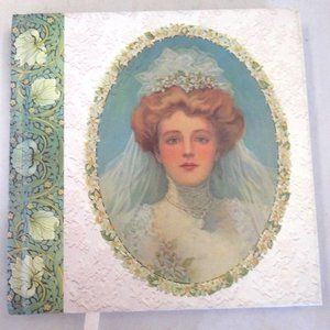Bride's Notebook memory wedding book diary Roni Akmon art Victorian floral lace